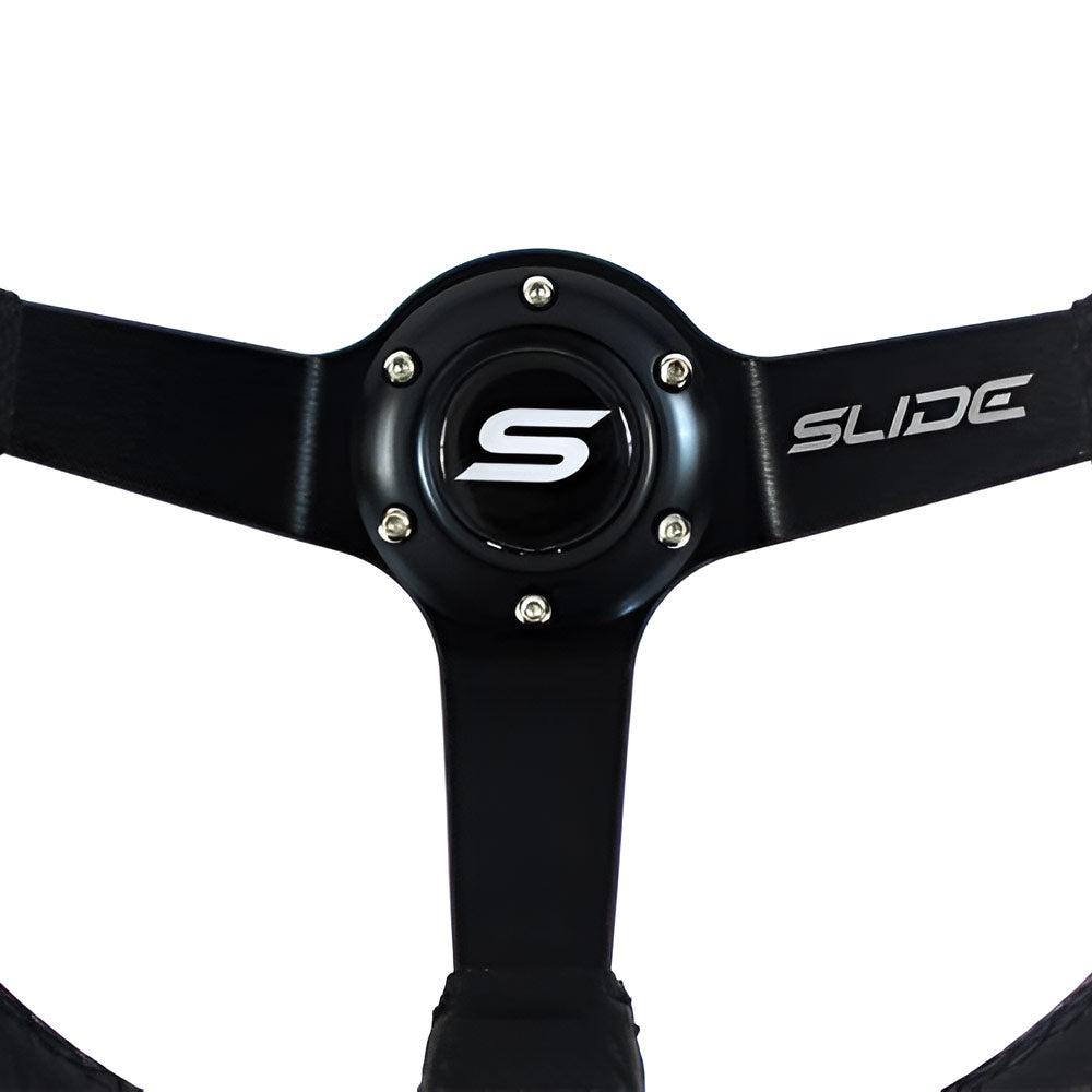 SLIDE Touge Sportlenkrad Wildleder schwarz Sakura Design (geschüsselt)