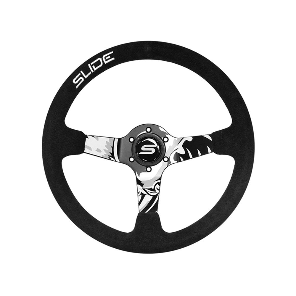 SLIDE Touge Sportlenkrad Wildleder schwarz Urban Design (geschüsselt)