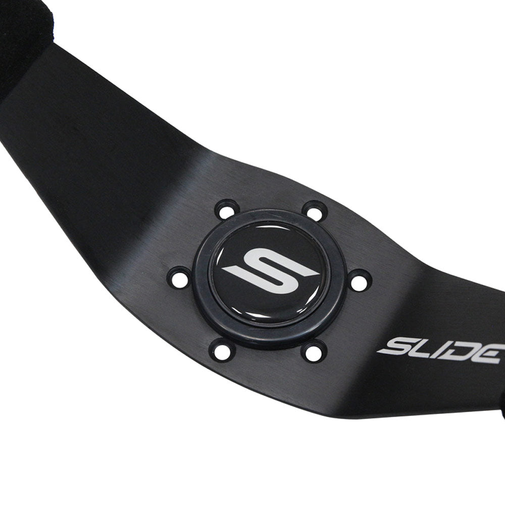 SLIDE Two Spoke BS Sportlenkrad Wildleder schwarz (geschüsselt)