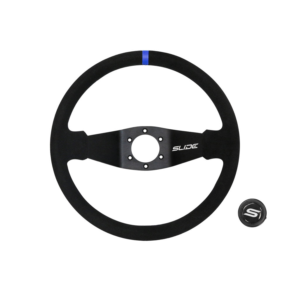SLIDE Two Spoke BS Sportlenkrad Wildleder schwarz (geschüsselt)