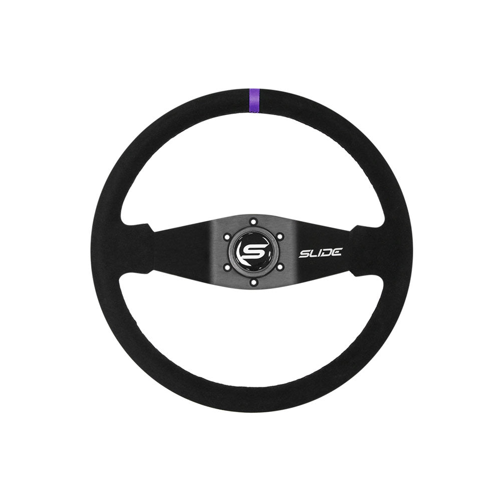 SLIDE Two Spoke VS Sportlenkrad Wildleder schwarz (geschüsselt)
