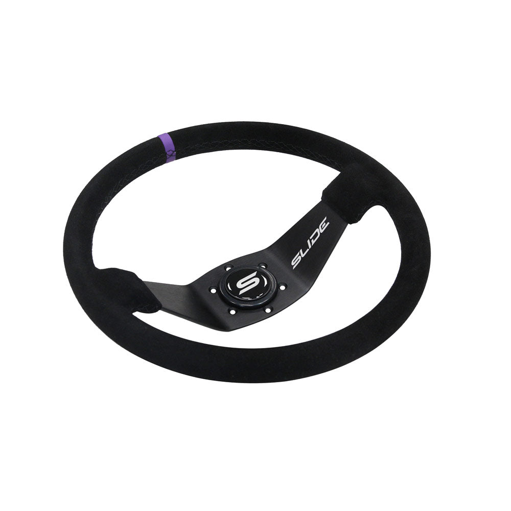 SLIDE Two Spoke VS Sportlenkrad Wildleder schwarz (geschüsselt)