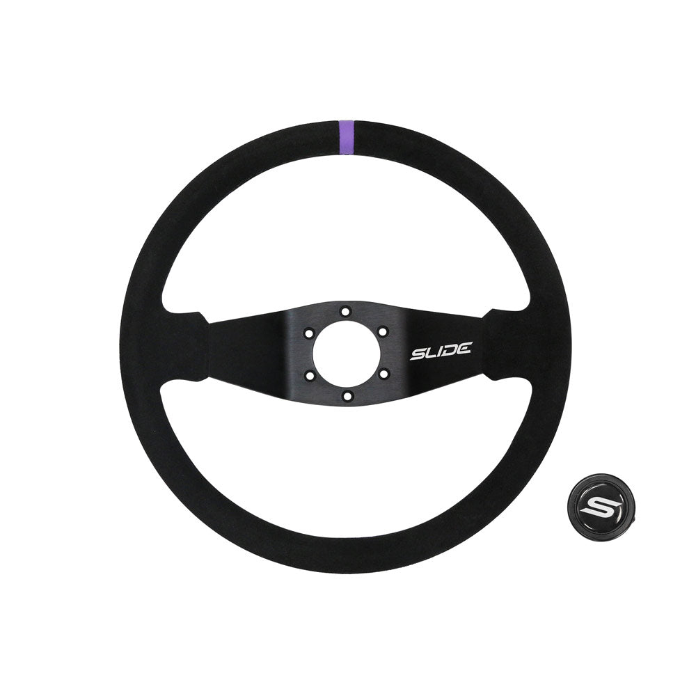 SLIDE Two Spoke VS Sportlenkrad Wildleder schwarz (geschüsselt)