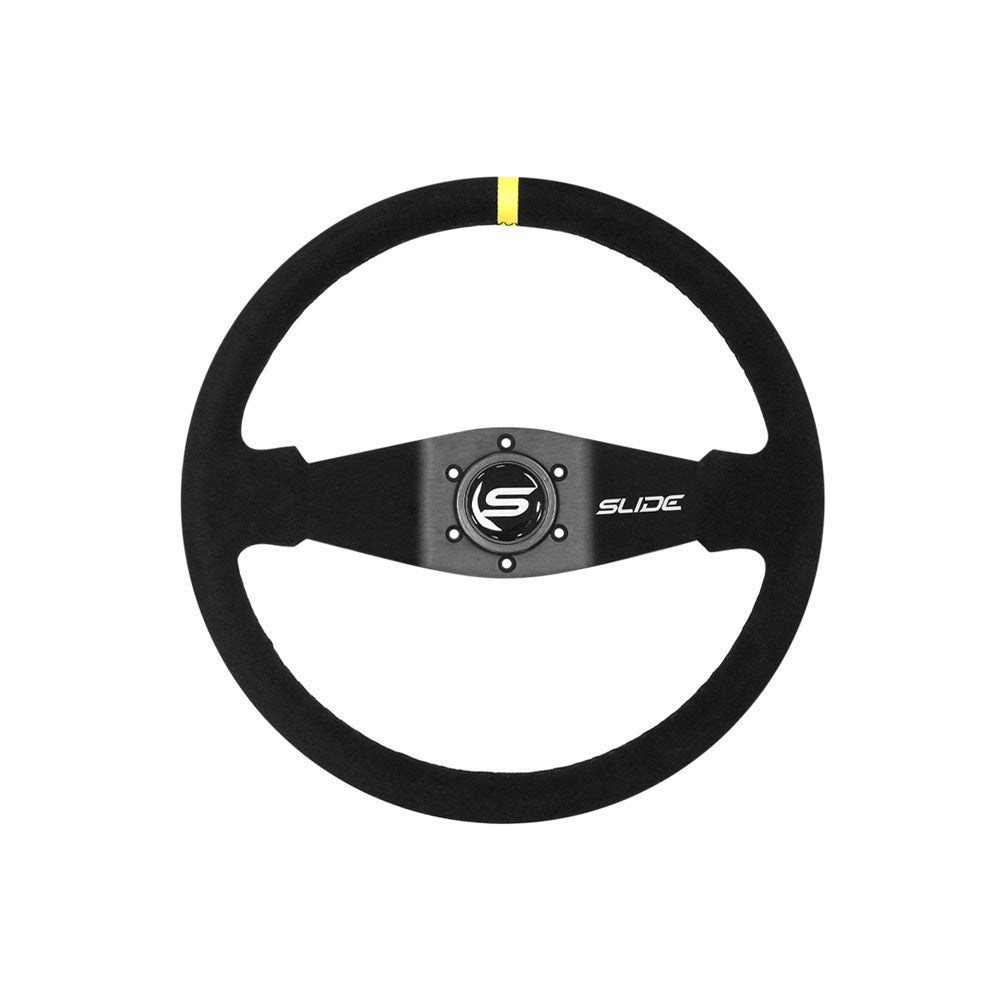 SLIDE Two Spoke YS Sportlenkrad Wildleder schwarz (geschüsselt)