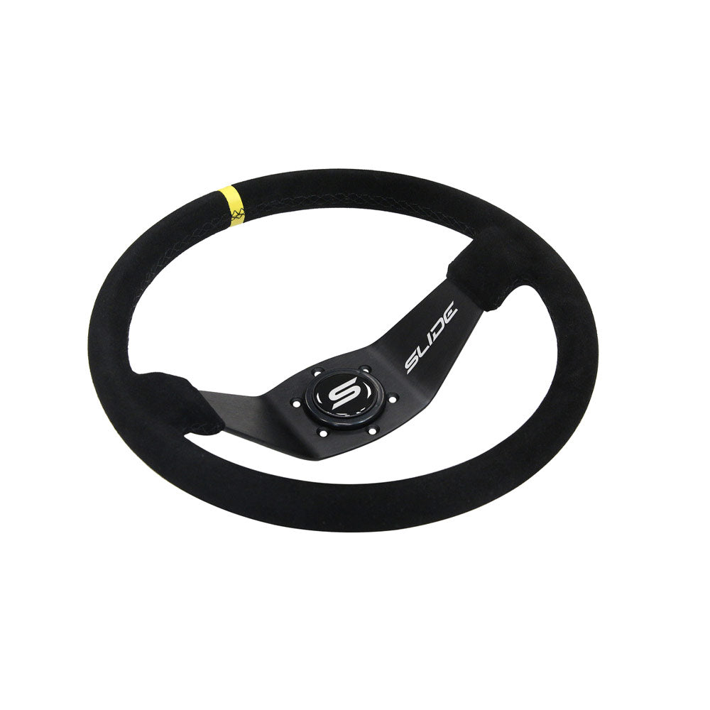 SLIDE Two Spoke YS Sportlenkrad Wildleder schwarz (geschüsselt)