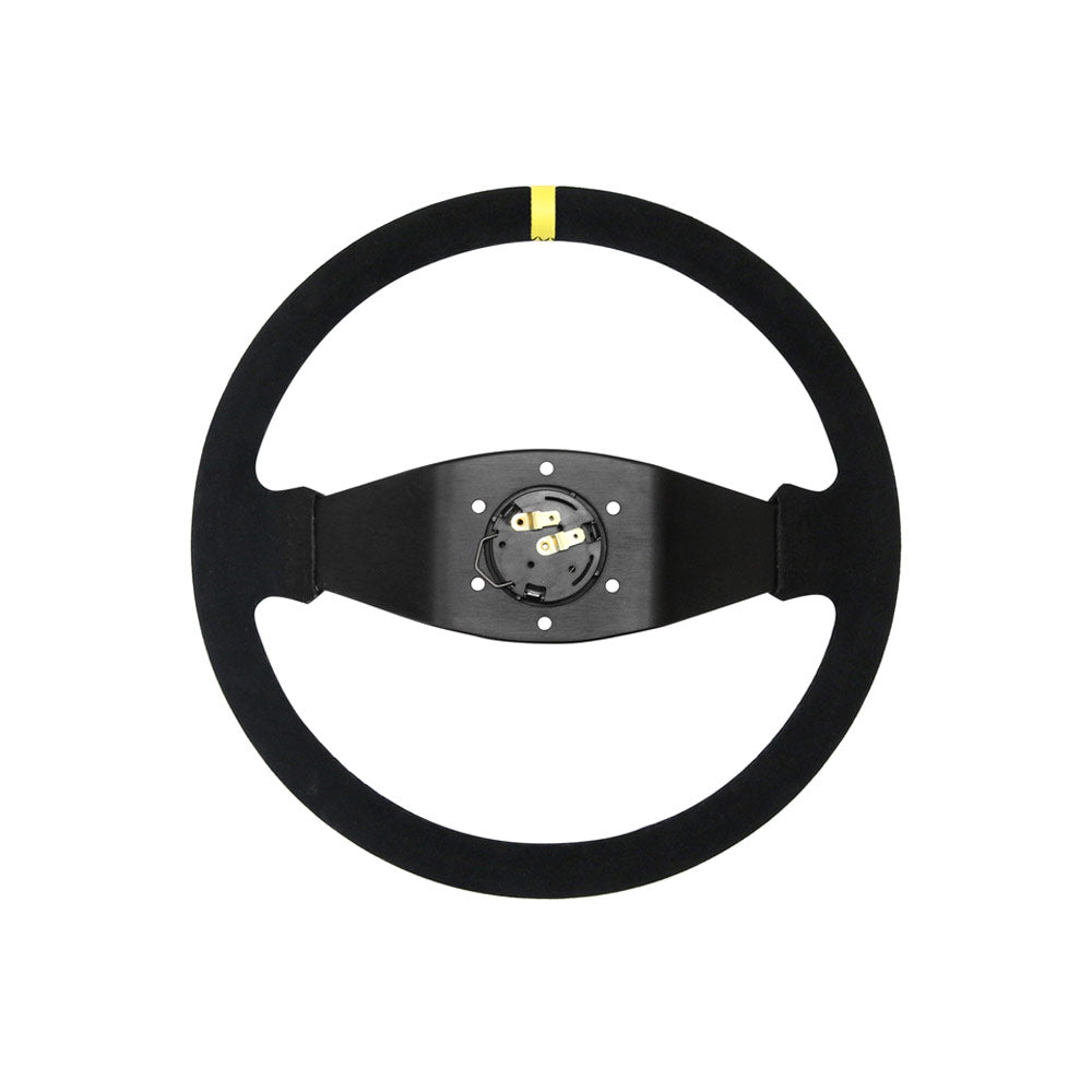 SLIDE Two Spoke YS Sportlenkrad Wildleder schwarz (geschüsselt)