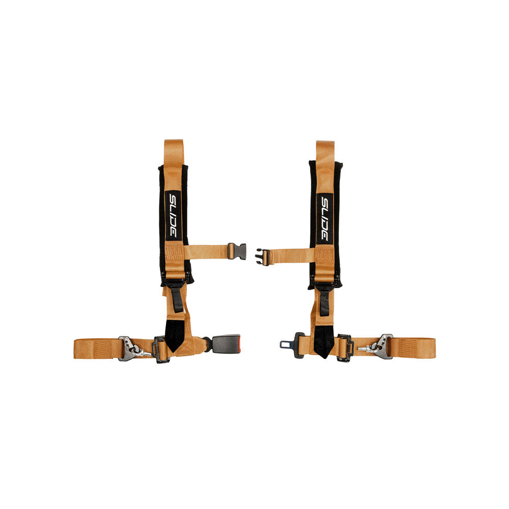 SLIDE V2 4-Punkt Sicherheitsgurt 2" gold (E4)
