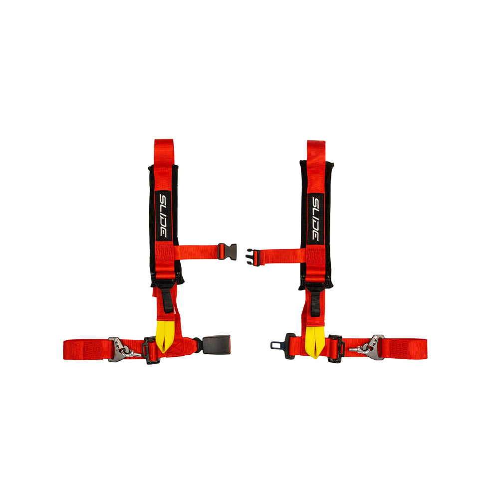 SLIDE V2 4-Punkt Sicherheitsgurt 2" rot (E4)