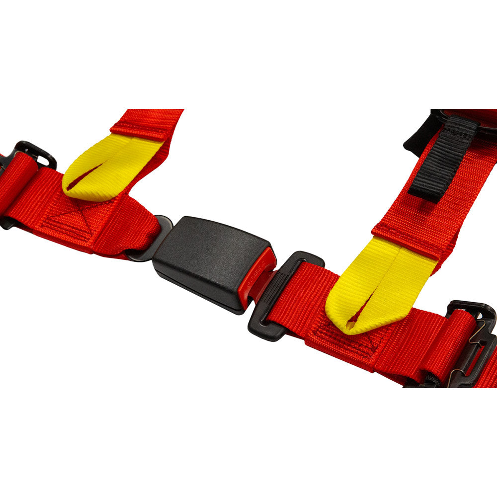 SLIDE V2 4-Punkt Sicherheitsgurt 2" rot (E4)
