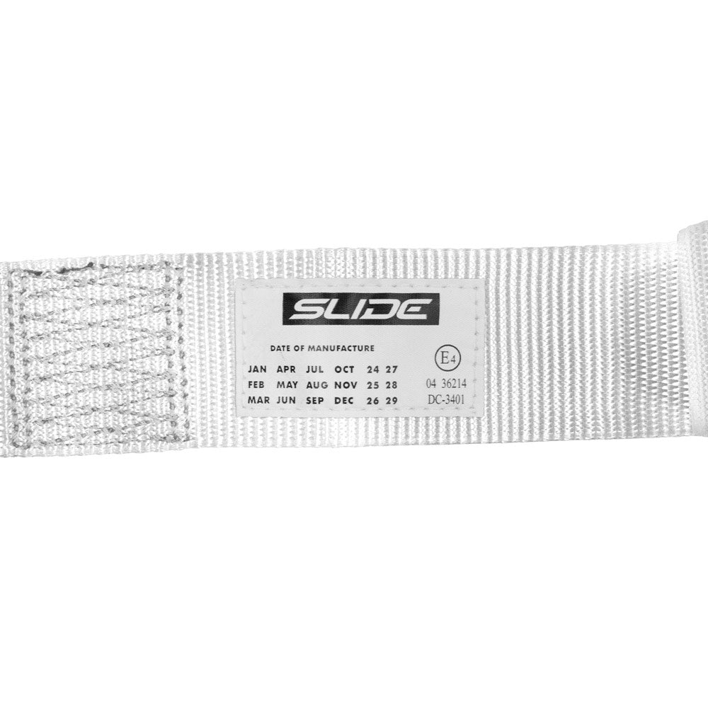 SLIDE V2 4-Punkt Sicherheitsgurt 2" weiss (E4)