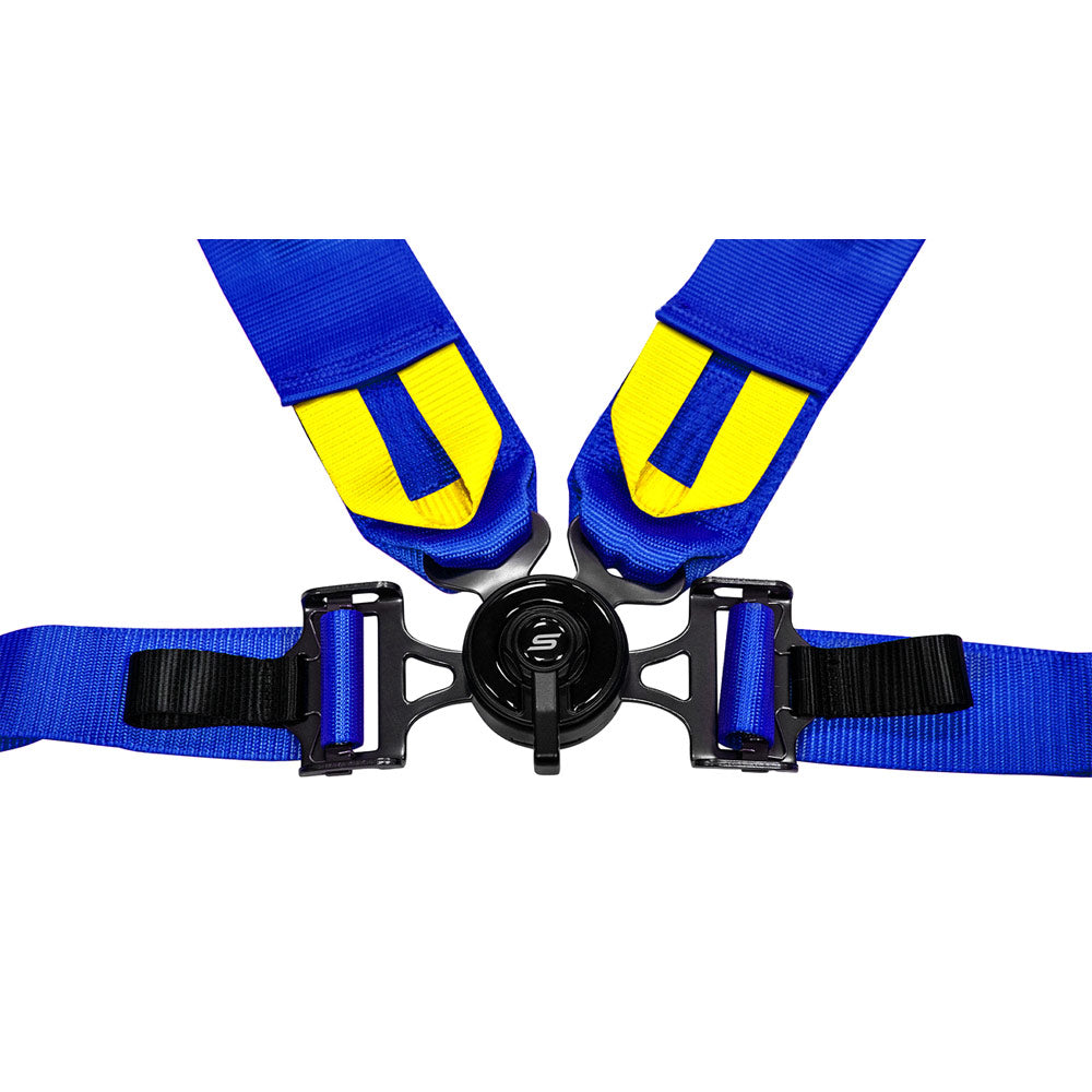 SLIDE V2 4-Punkt Sicherheitsgurt 3" blau mit Schnellverschluss Drehknopf