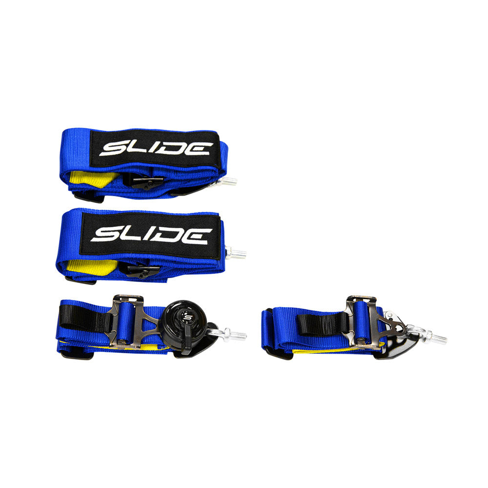 SLIDE V2 4-Punkt Sicherheitsgurt 3" blau mit Schnellverschluss Drehknopf