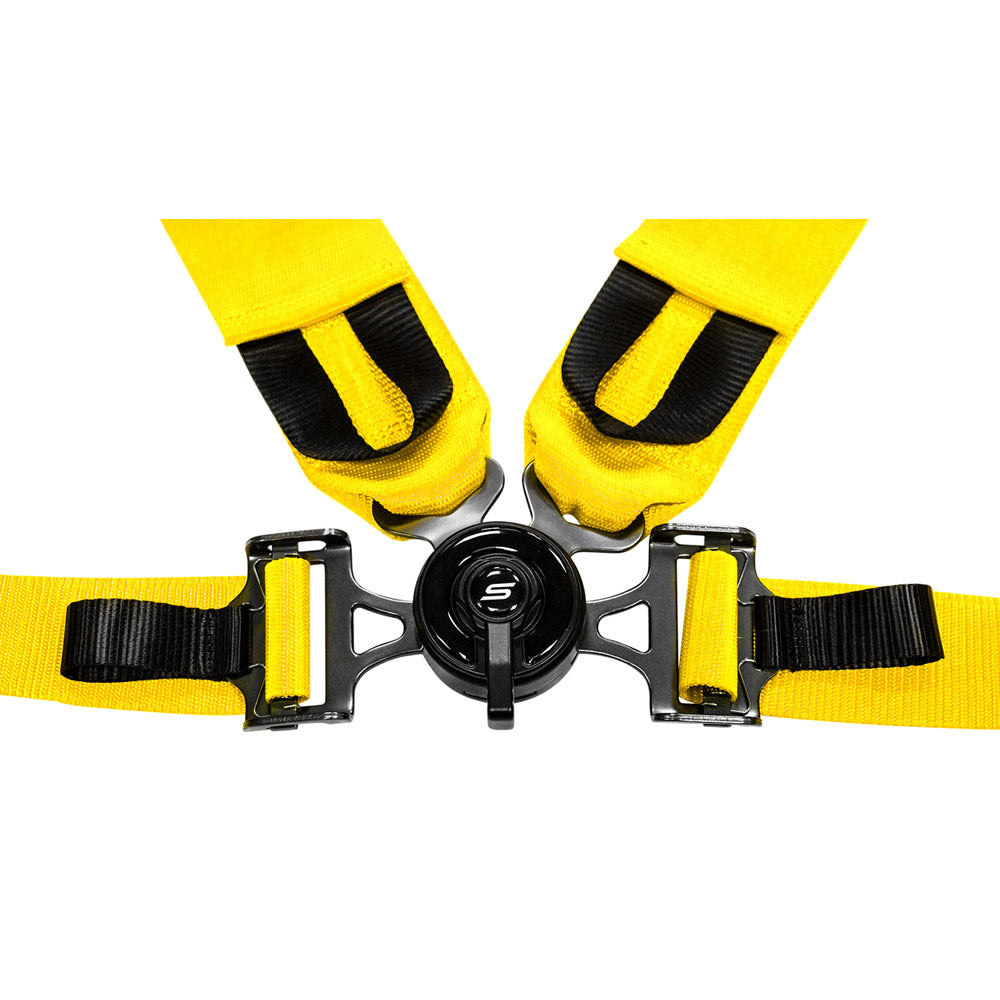 SLIDE V2 4-Punkt Sicherheitsgurt 3" gelb mit Schnellverschluss Drehknopf