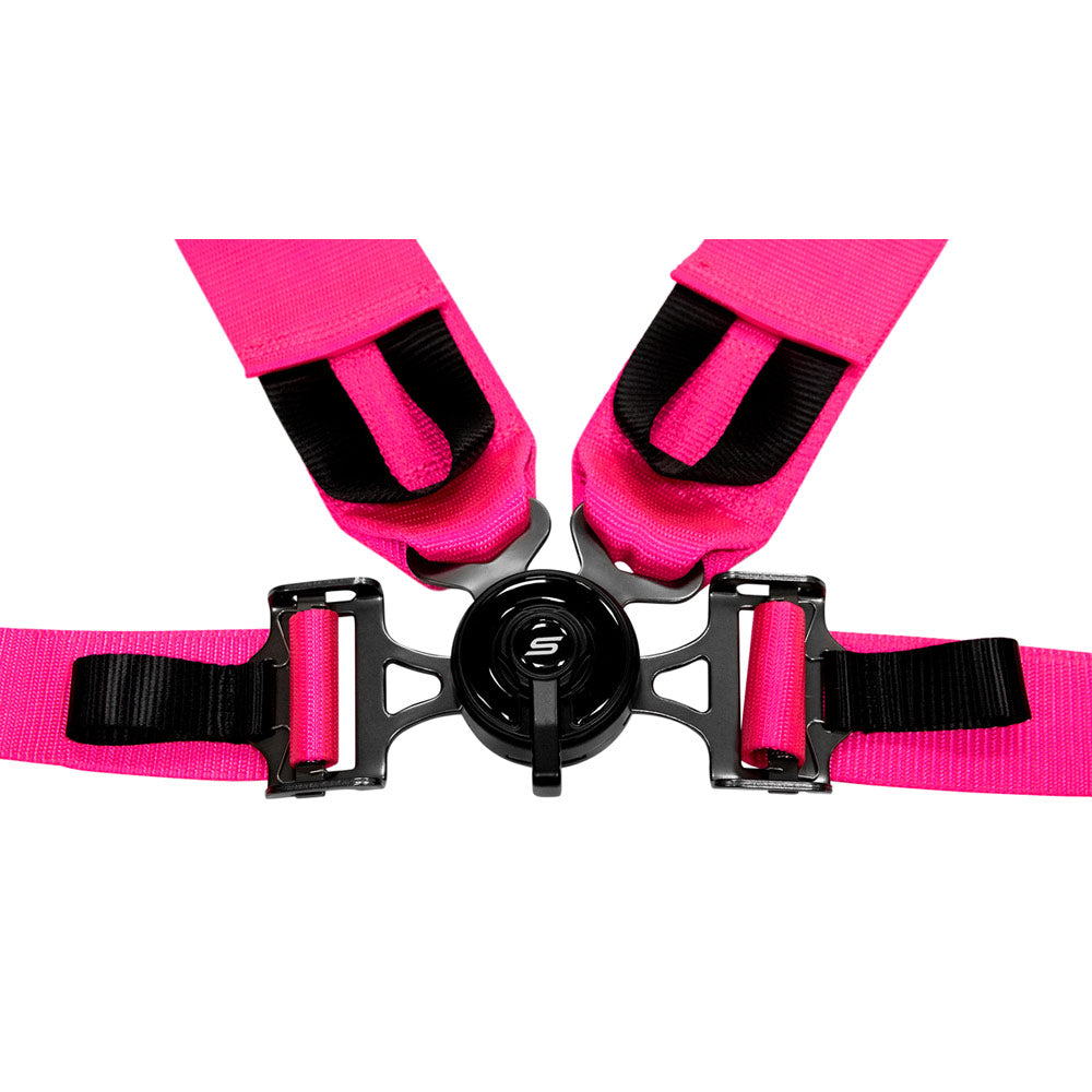 SLIDE V2 4-Punkt Sicherheitsgurt 3" pink mit Schnellverschluss Drehknopf