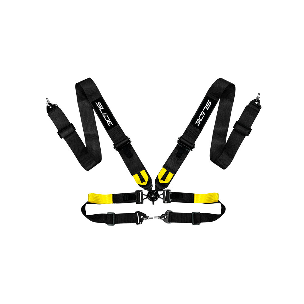 SLIDE V2 4-Punkt Sicherheitsgurt 3" schwarz mit Schnellverschluss Drehknopf