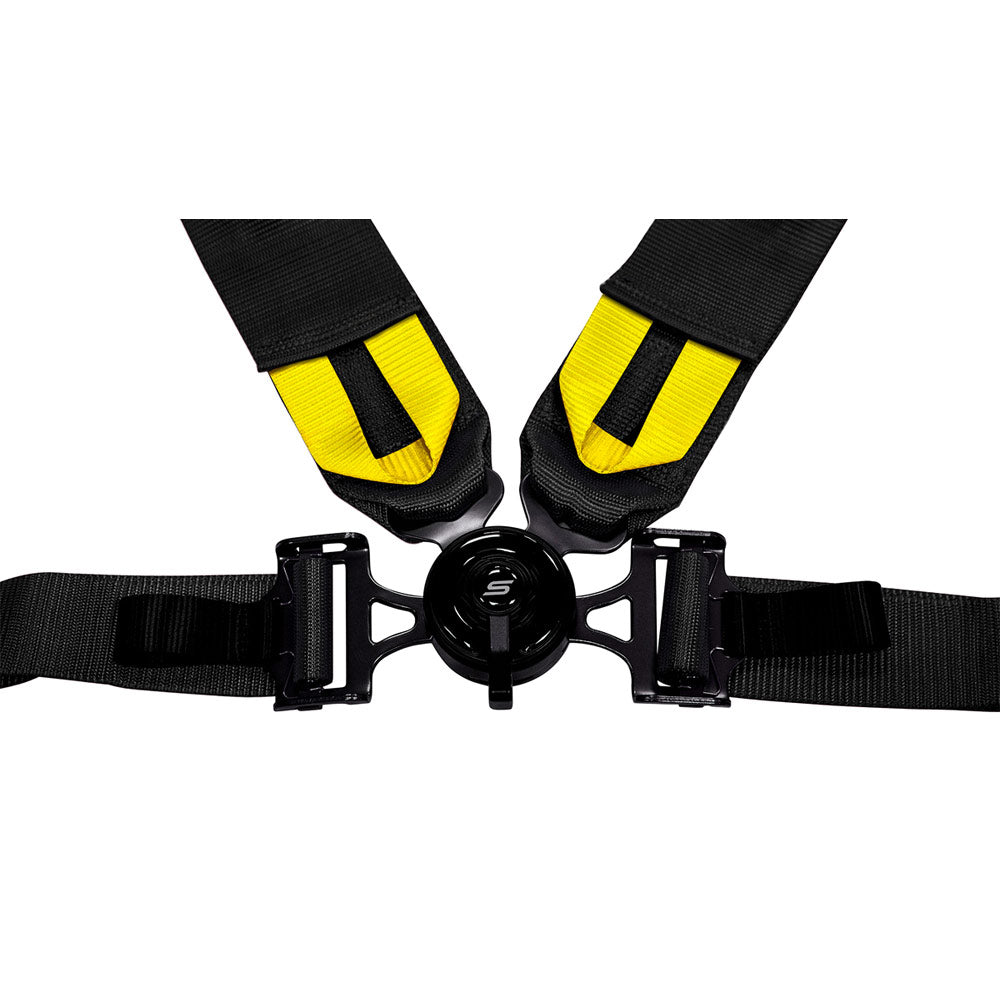 SLIDE V2 4-Punkt Sicherheitsgurt 3" schwarz mit Schnellverschluss Drehknopf