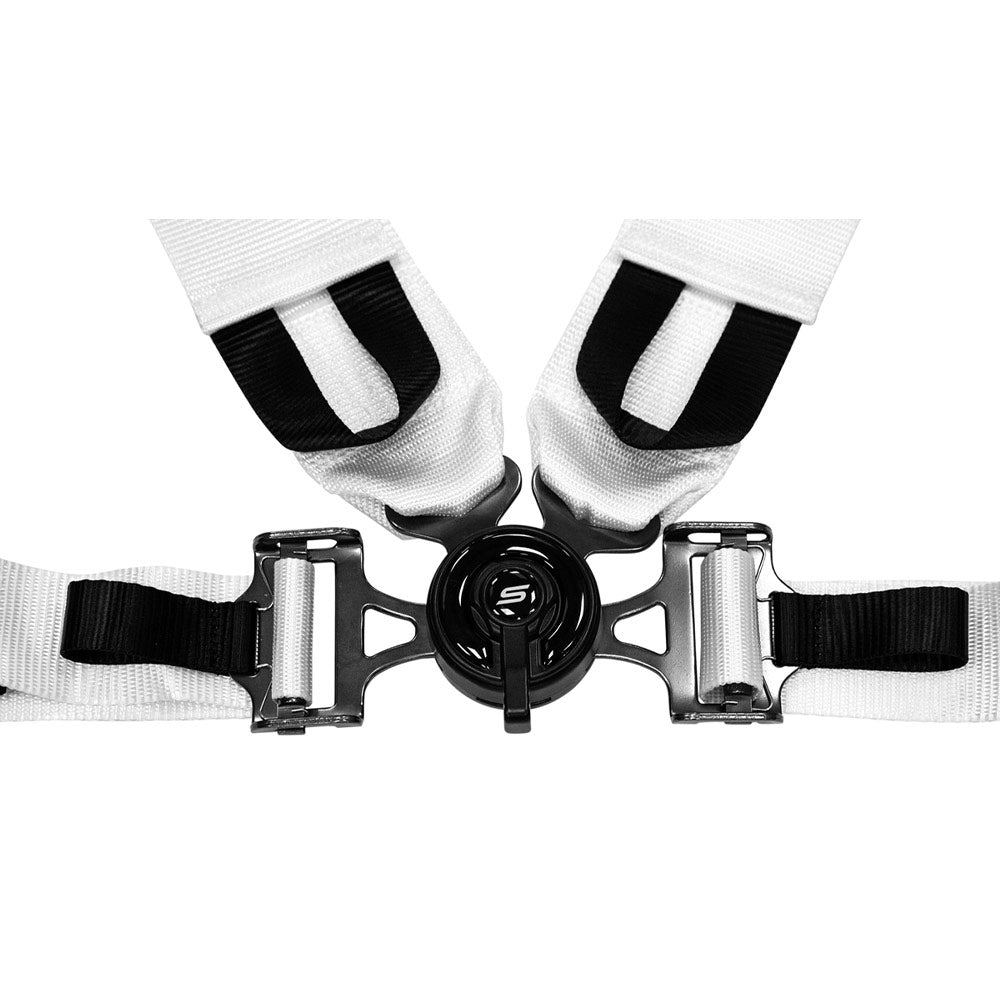 SLIDE V2 4-Punkt Sicherheitsgurt 3" weiß mit Schnellverschluss Drehknopf