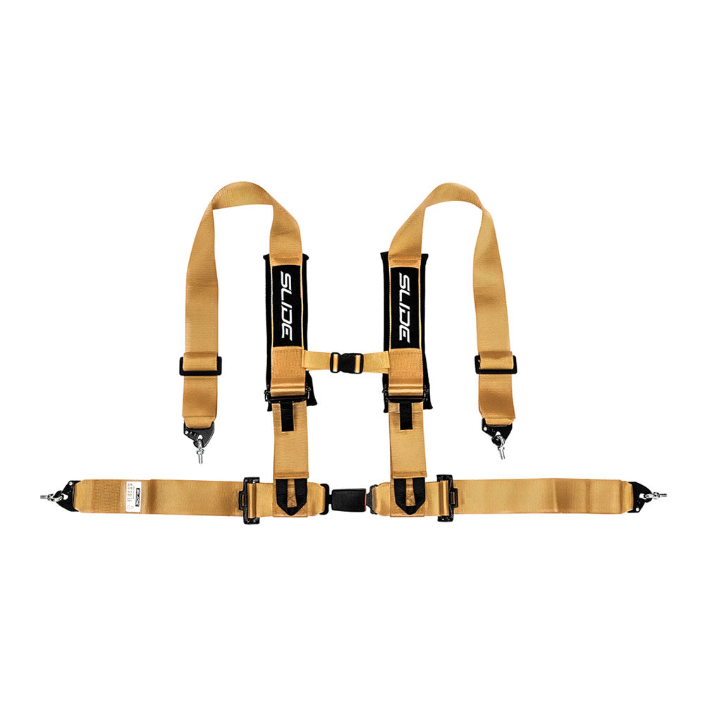 SLIDE V2 4-Punkt Sicherheitsgurt 3" gold (E4)