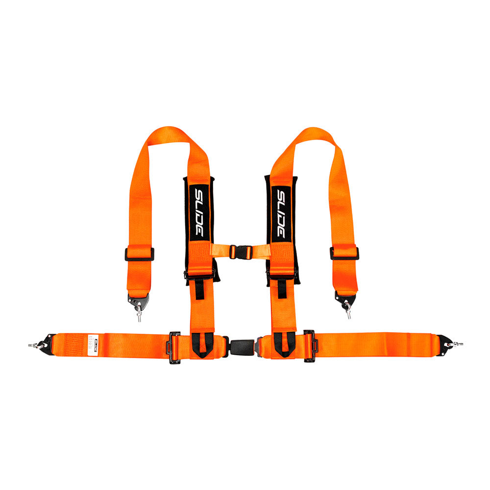 SLIDE V2 4-Punkt Sicherheitsgurt 3" orange (E4)