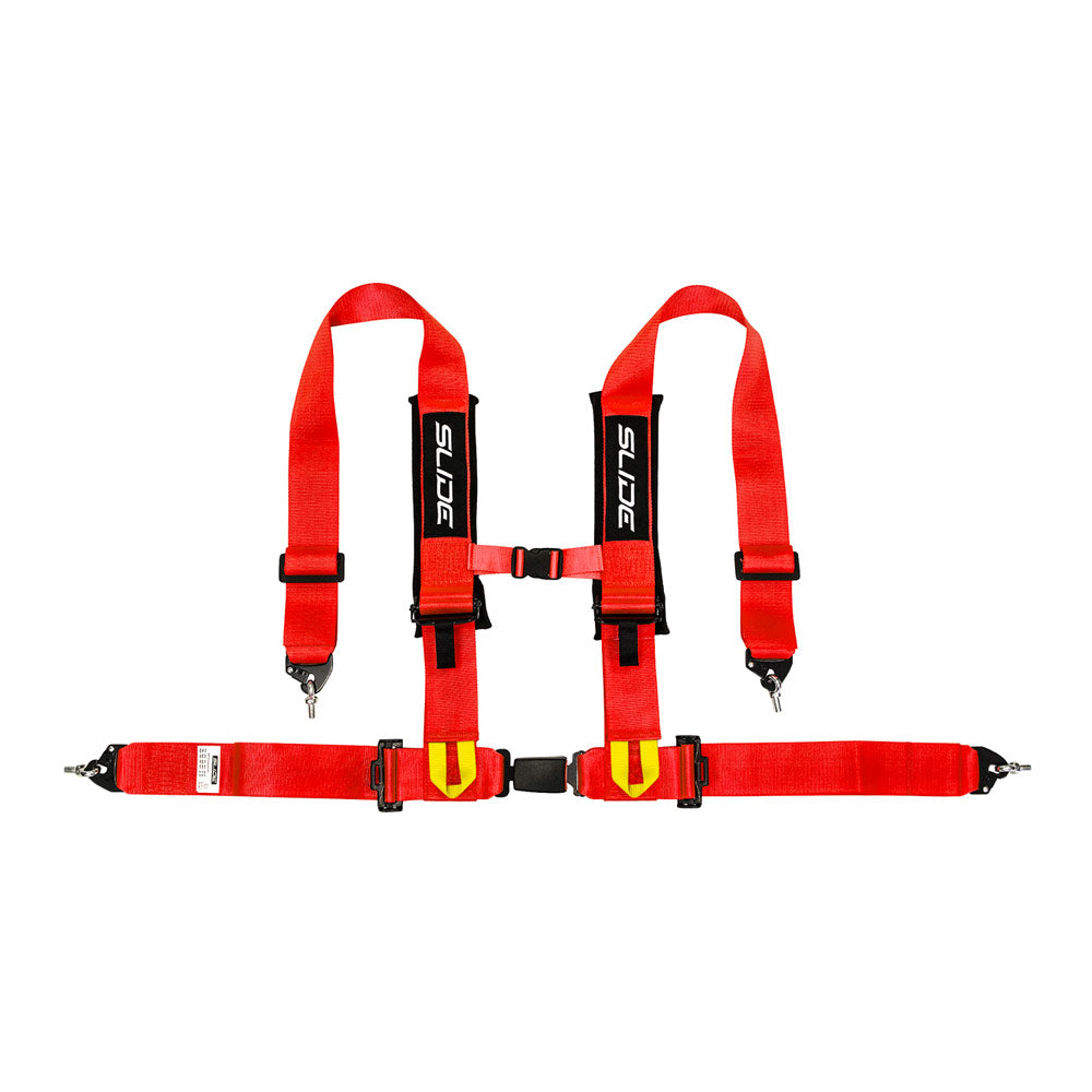 SLIDE V2 4-Punkt Sicherheitsgurt 3" rot (E4)