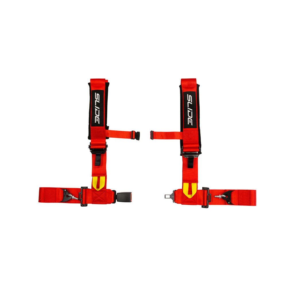 SLIDE V2 4-Punkt Sicherheitsgurt 3" rot (E4)