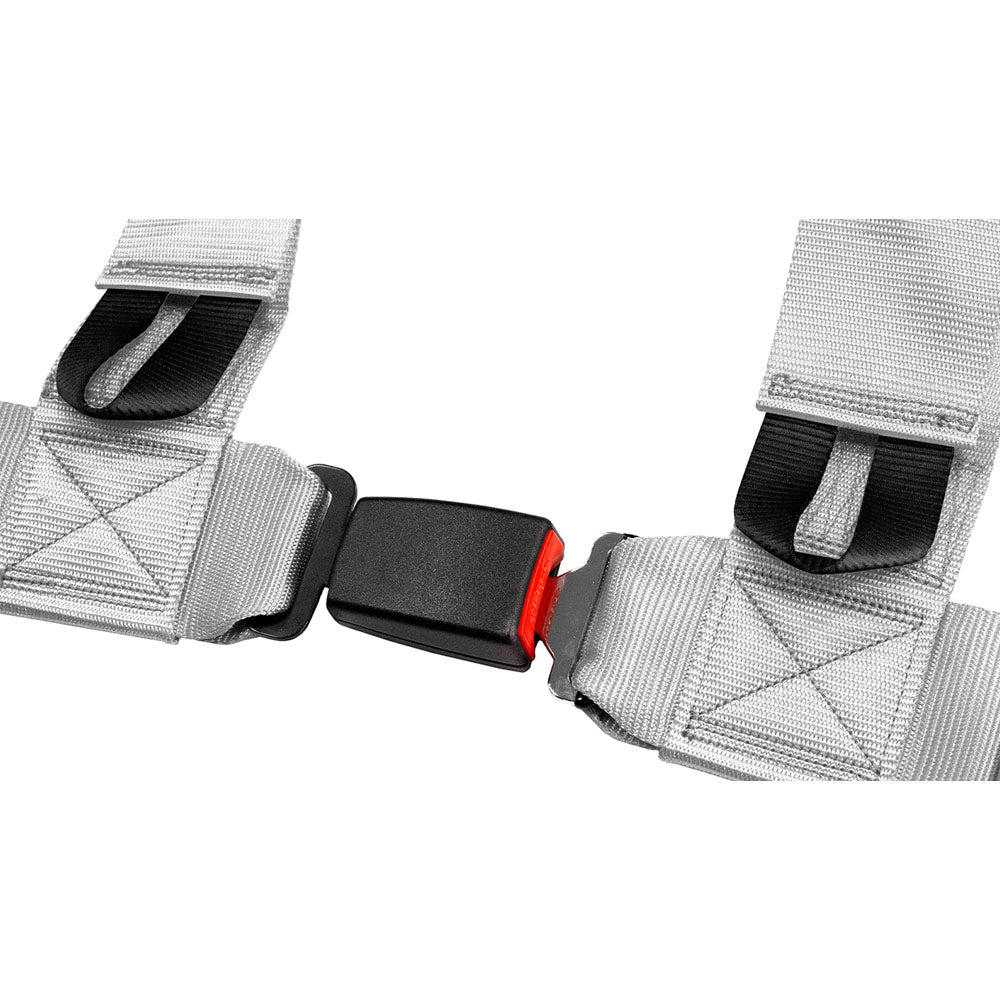 SLIDE V2 4-Punkt Sicherheitsgurt 3" silber (E4)