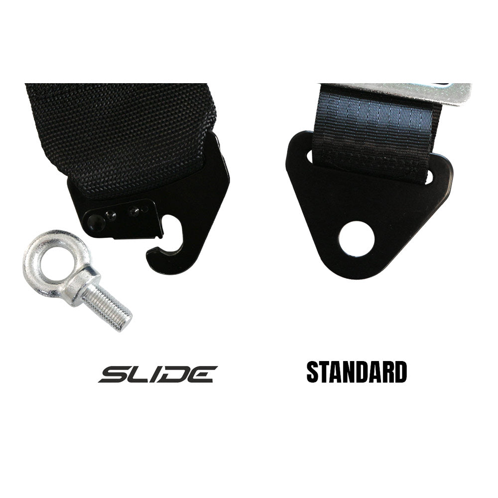 SLIDE V2 4-Punkt Sicherheitsgurt 3" silber (E4)