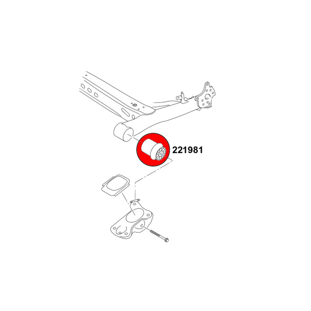STRONGFLEX Buchsen Set passend für Skoda Octavia NX Vorderachse & Hinterachsträger (PU)
