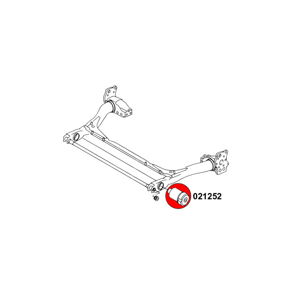 STRONGFLEX Buchsen Set passend für Audi A4 B5 Vorderachse & Hinterachsträger (PU)