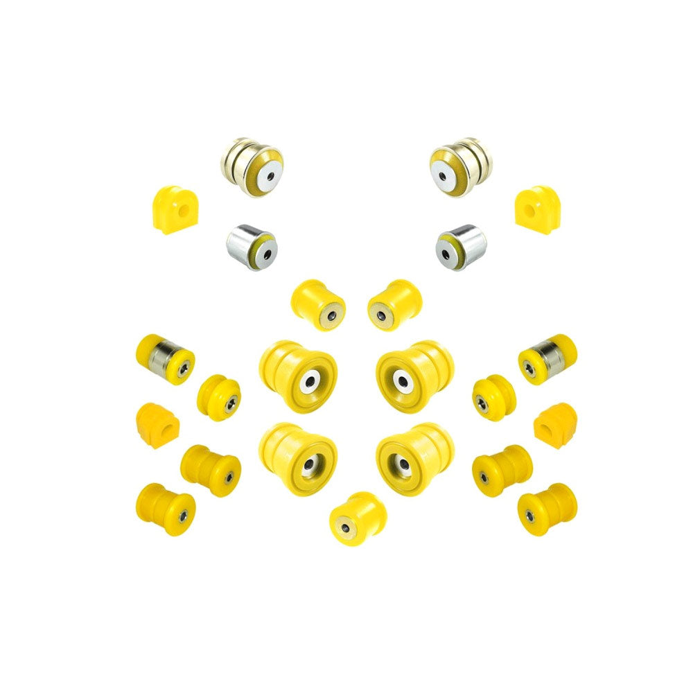 STRONGFLEX Buchsen Set passend für BMW E65 E66 Vorderachse & Hinterachse (PU)