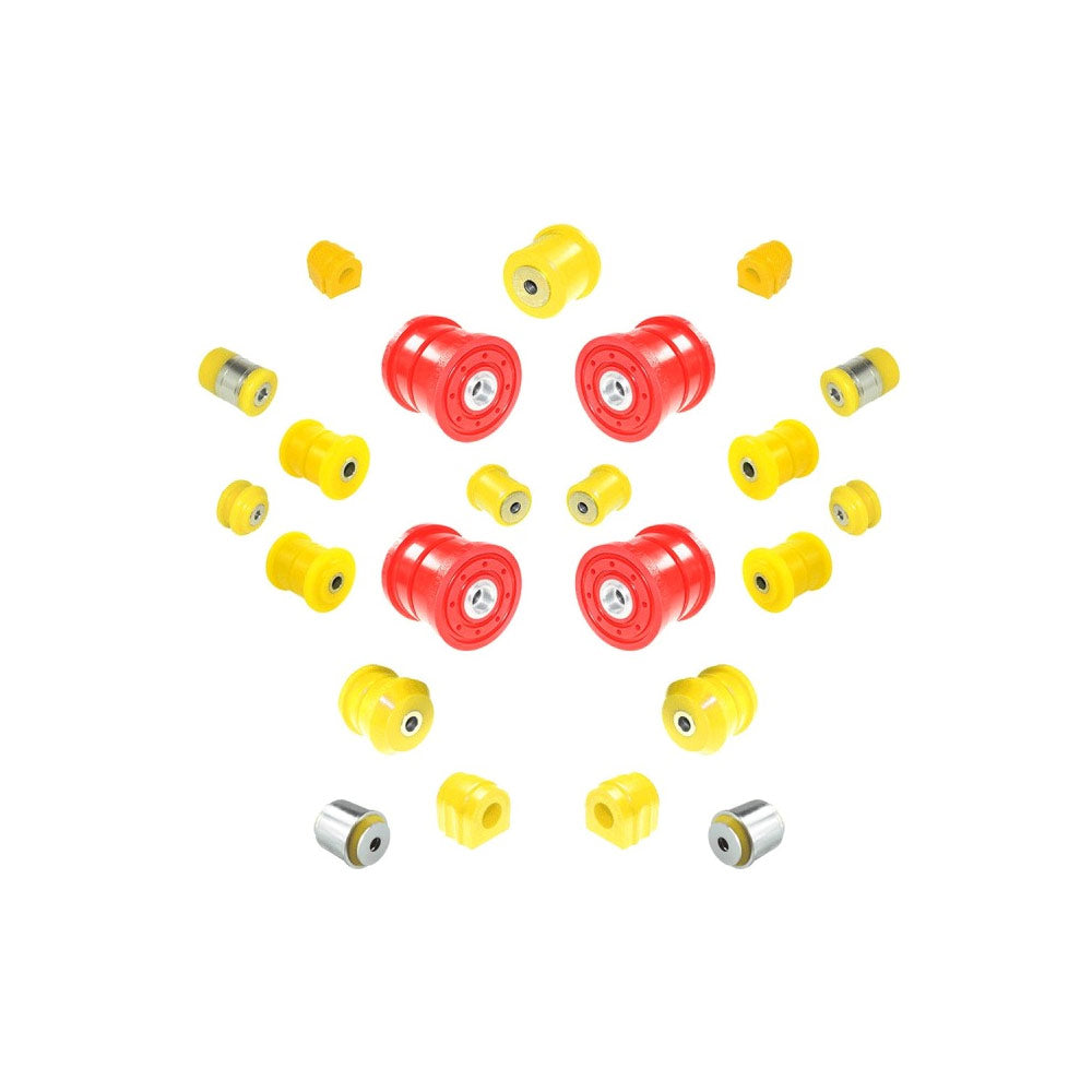 STRONGFLEX Buchsen Set passend für BMW X5 E53 Vorderachse & Hinterachse (PU)