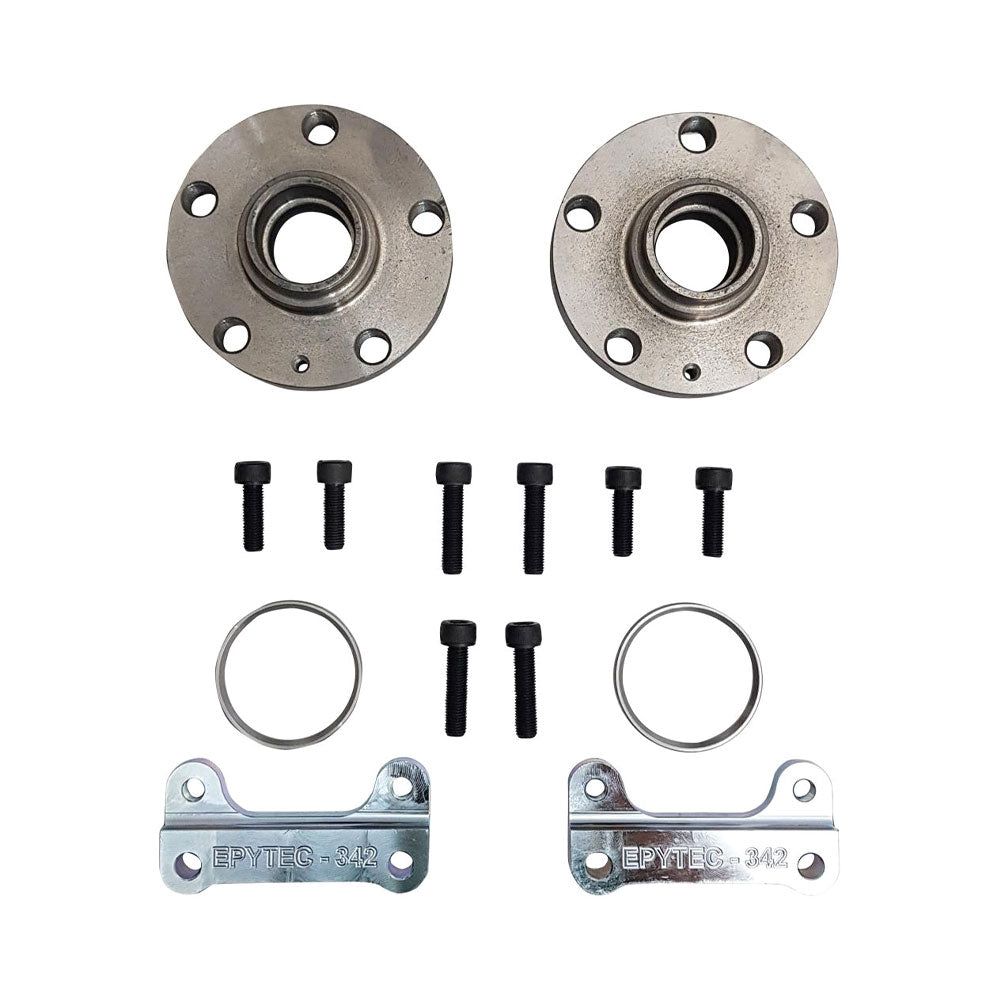 EPYTEC Bremssattel Adapter passend für VW Golf 1 2 3 Scirocco Jetta Passat Polo / Seat Ibiza Toledo für Audi S3 Bremsanlage Hinterachse