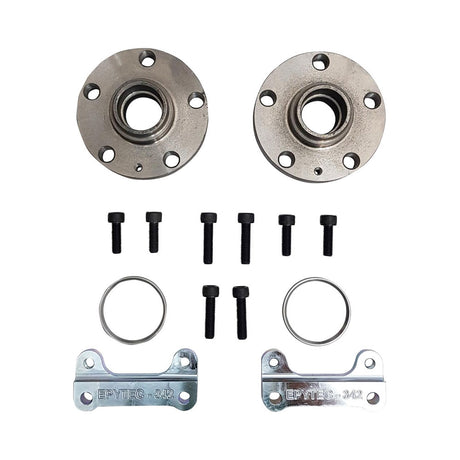 EPYTEC Bremssattel Adapter passend für VW Golf 1 2 3 Scirocco Jetta Passat Polo / Seat Ibiza Toledo für Audi S3 Bremsanlage Hinterachse