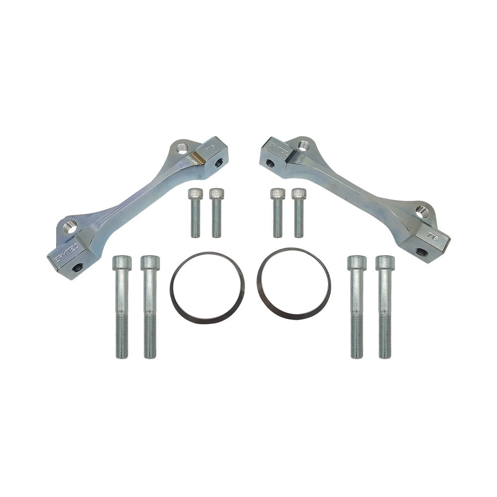 EPYTEC Bremssattel Adapter passend für VW Golf 7 8 Passat Touran / Audi A3 / Seat Leon Ateca / Skoda Octavia für 4-Kolben TTRS Sattel mit 350x32mm Bremsscheibe Vorderachse