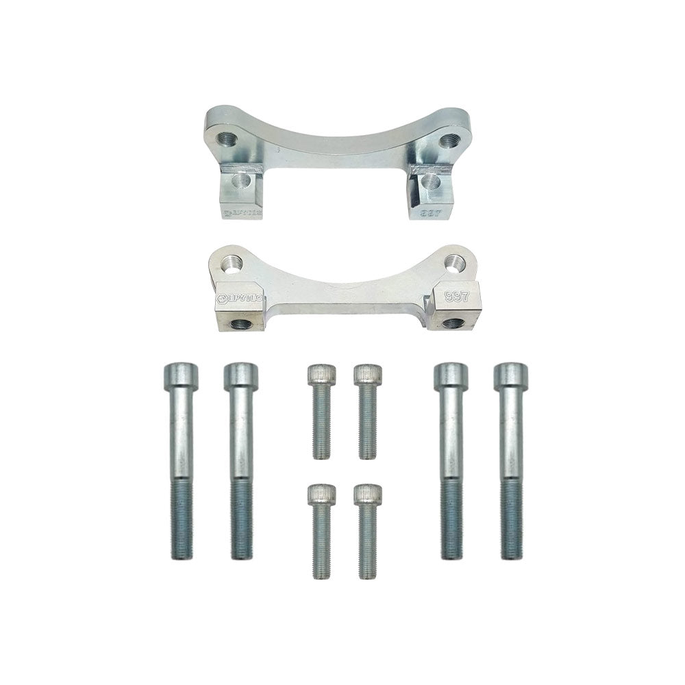 EPYTEC Bremssattel Adapter passend für VW Golf 7 8 Passat Touran / Audi A3 / Skoda Octavia / Seat Leon für 4-Kolben Sattel mit 345x30mm Bremsscheibe Vorderachse