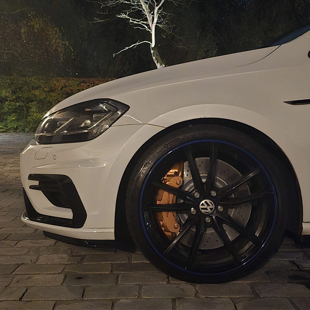 EPYTEC Bremssattel Adapter passend für VW Golf 7 8 Passat Tiguan Touran / Audi A3 8V / Seat Leon Ateca / Skoda Octavia für 6-Kolben Porsche Sattel mit 375x36mm Bremsscheibe Vorderachse