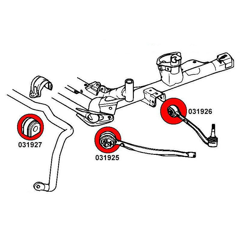 STRONGFLEX BMW X5 E53 Buchsen Set Vorderachse & Hinterachse (PU) - PARTS33 GmbH