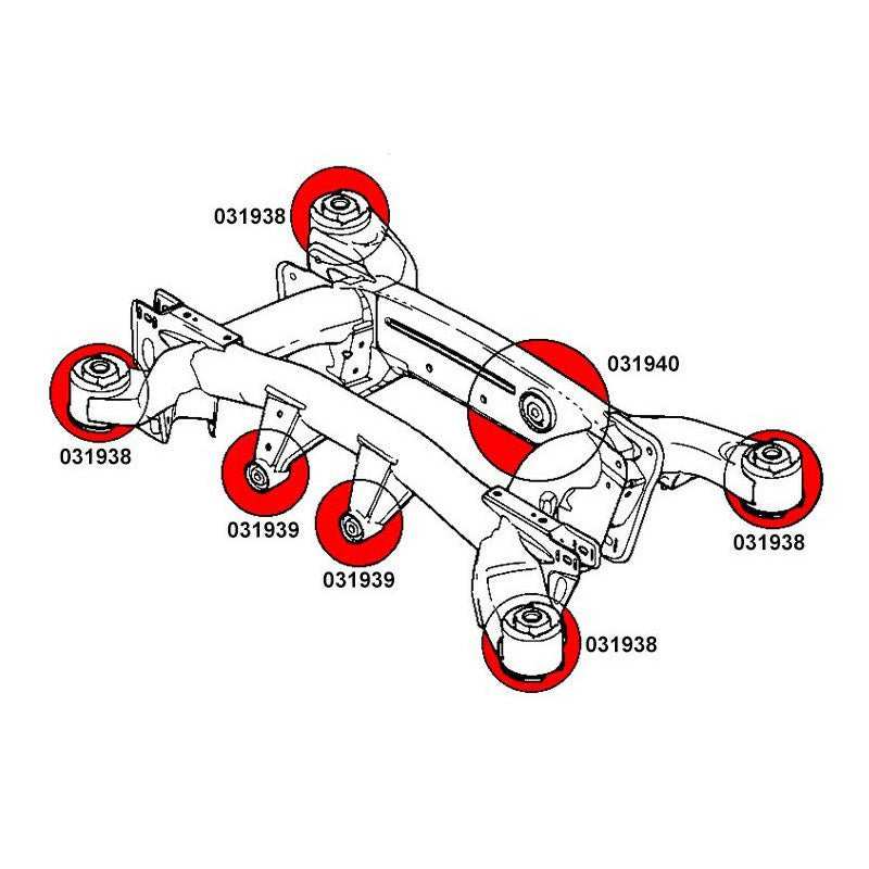 STRONGFLEX BMW X5 E53 Buchsen Set Vorderachse & Hinterachse (PU) - PARTS33 GmbH