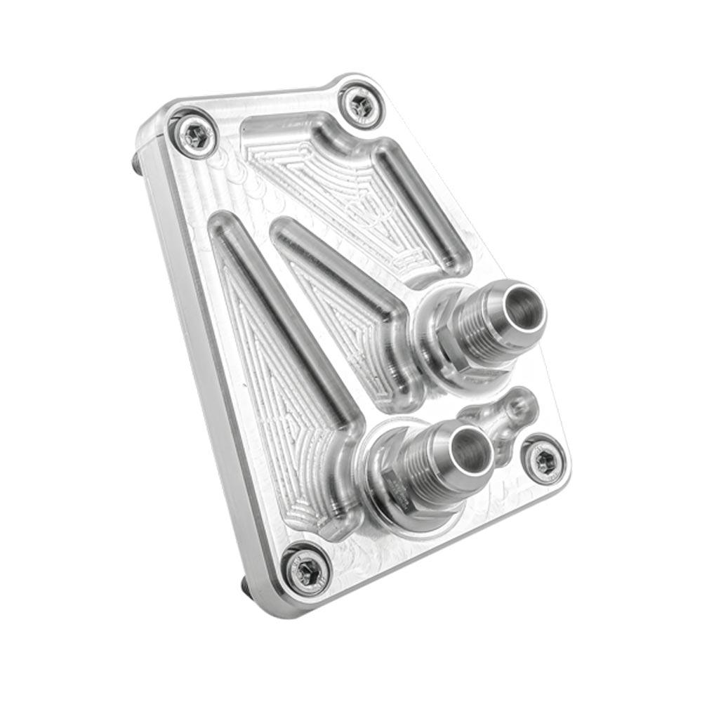 PMC MOTORSPORT Ölfilter Relocation Adapter passend für BMW M60 M62 S62