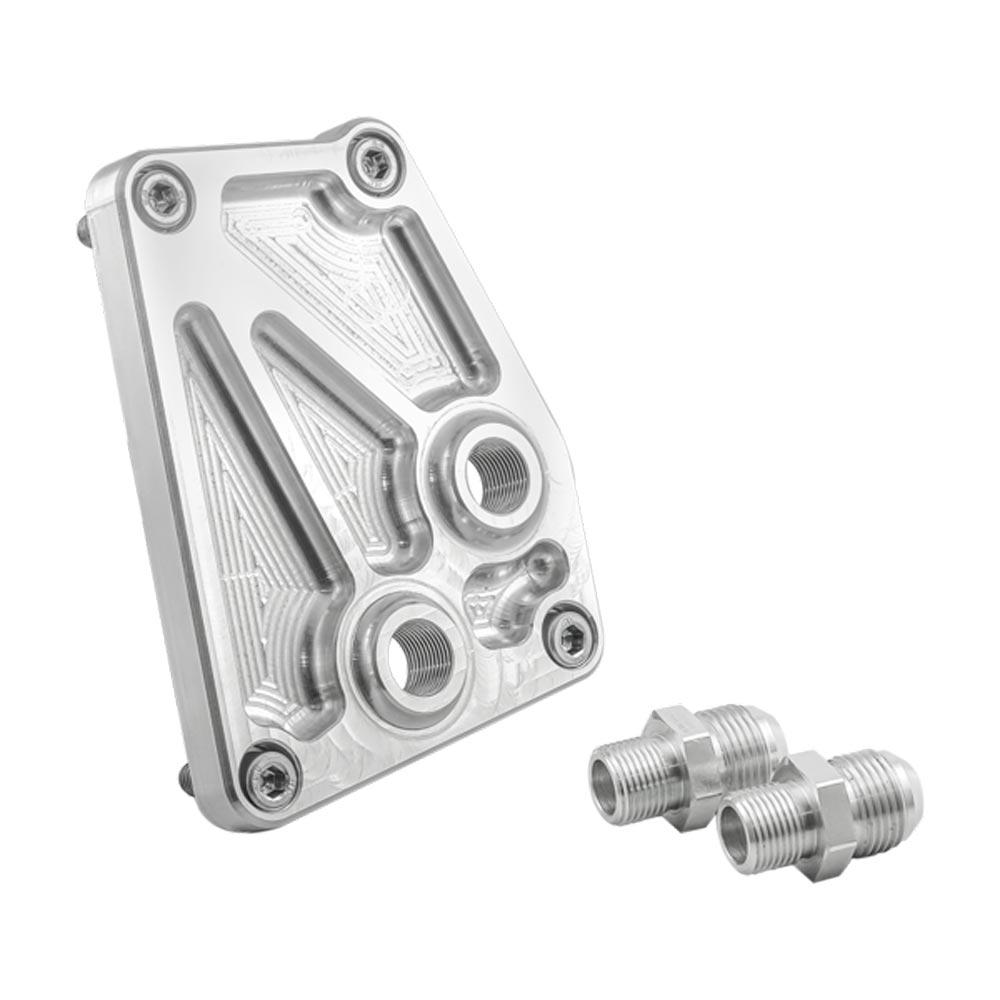 PMC MOTORSPORT Ölfilter Relocation Adapter passend für BMW M60 M62 S62