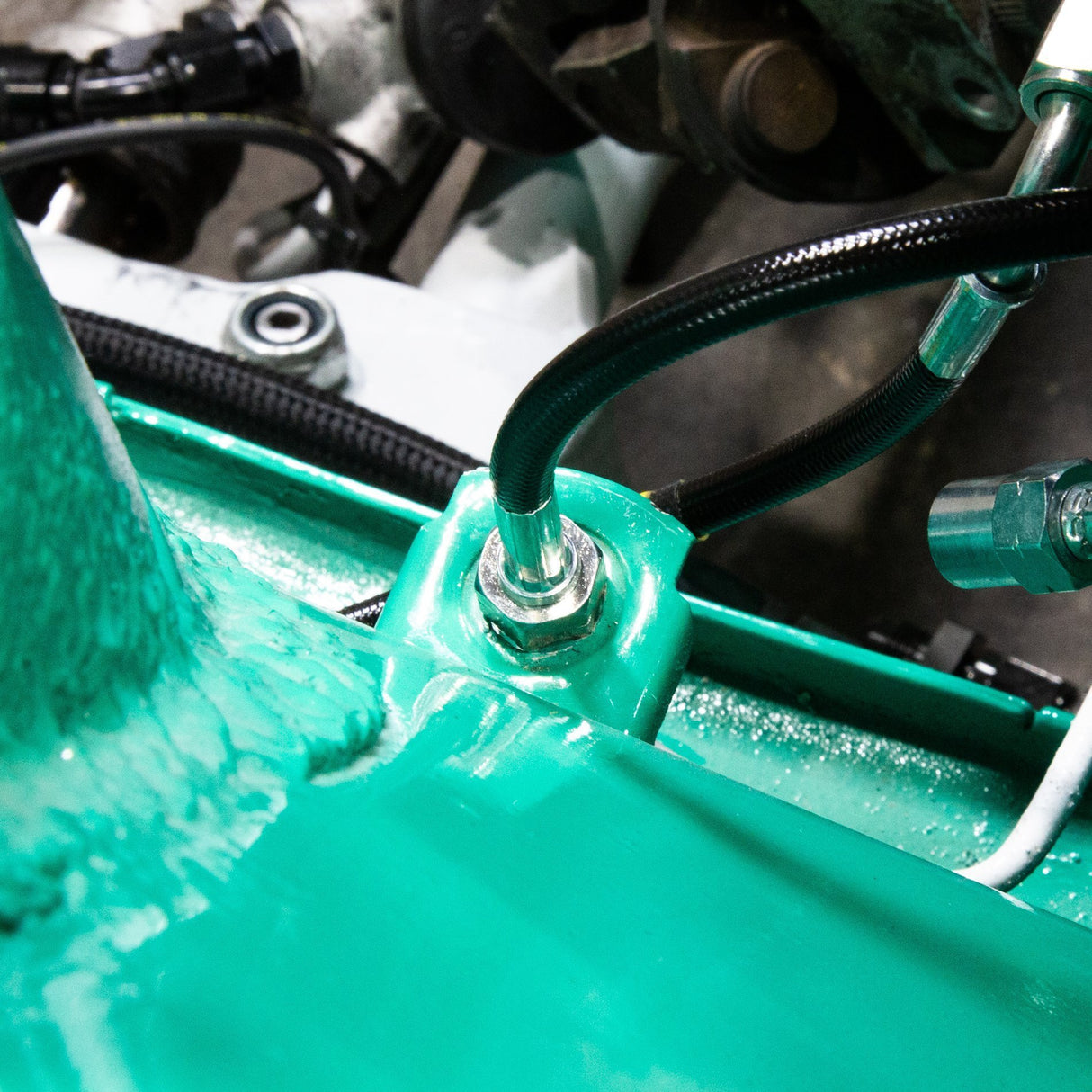 CHASE BAYS Bremsleitung Relocation Kit für Brake Booster Eliminator passend für BMW E30