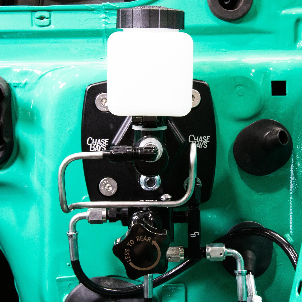 CHASE BAYS Bremsleitung Relocation Kit für Brake Booster Eliminator passend für BMW E30