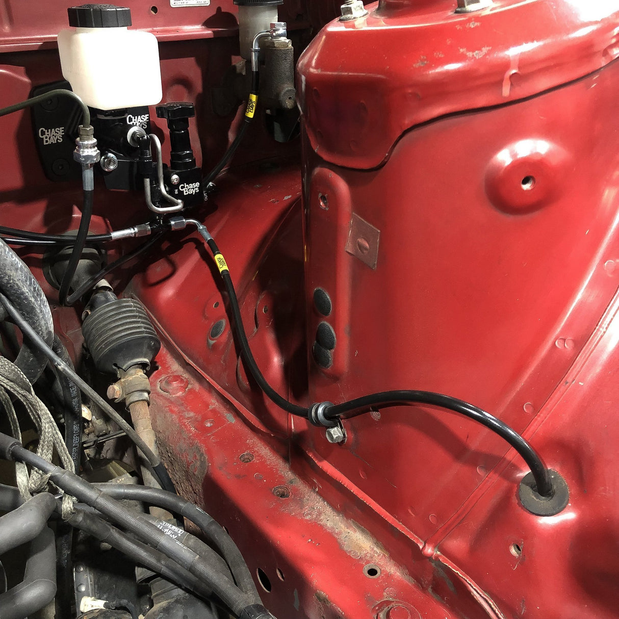 CHASE BAYS Mazda RX-7 FC Bremsleitung Relocation Kit für Brake Booster Eliminator - PARTS33 GmbH