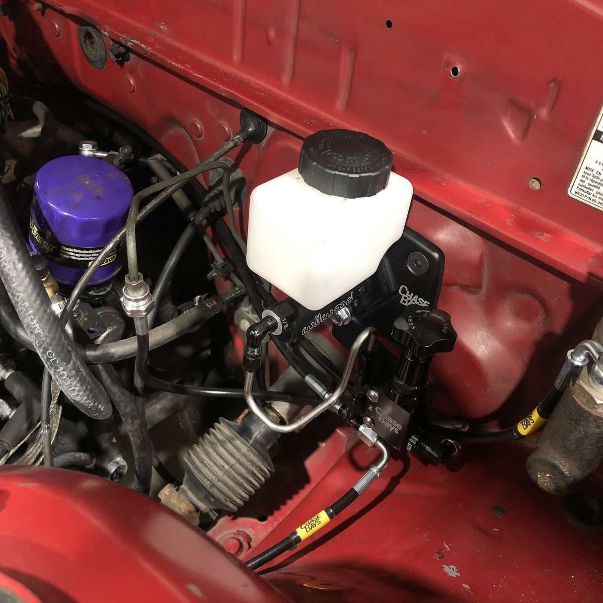 CHASE BAYS Mazda RX-7 FC Bremsleitung Relocation Kit für Brake Booster Eliminator - PARTS33 GmbH