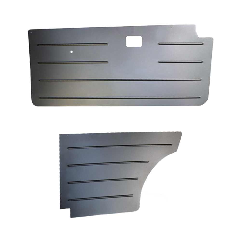 FAMEFORM Türverkleidungen vorne hinten Set passend für BMW E30 Coupe (Aluminium)