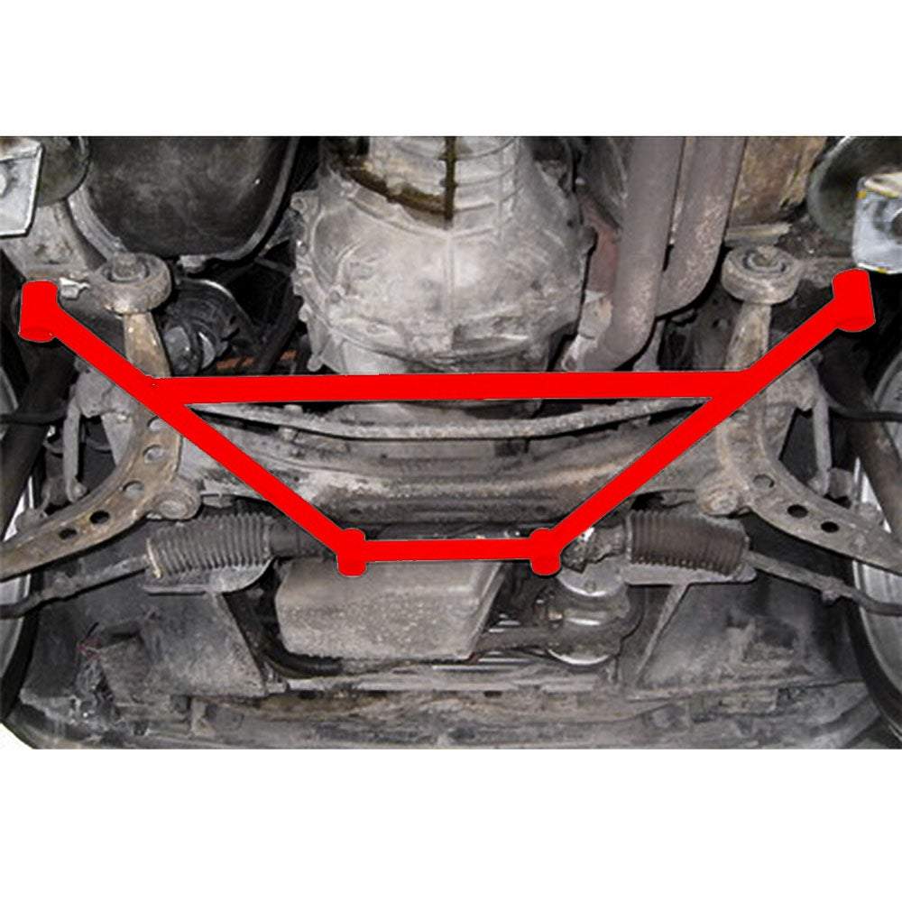 FAMEFORM X-Brace untere Domstrebe Versteifungskreuz passend für BMW E30 (eintragungsfrei)