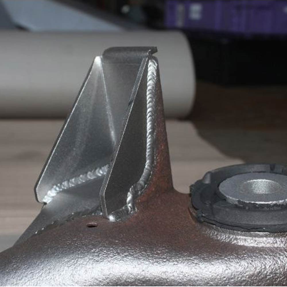 FAMEFORM Stabilisatorhalter Hinterachse Verstärkungsbleche Einschweissbleche Set passend für BMW E46 (Stahl)