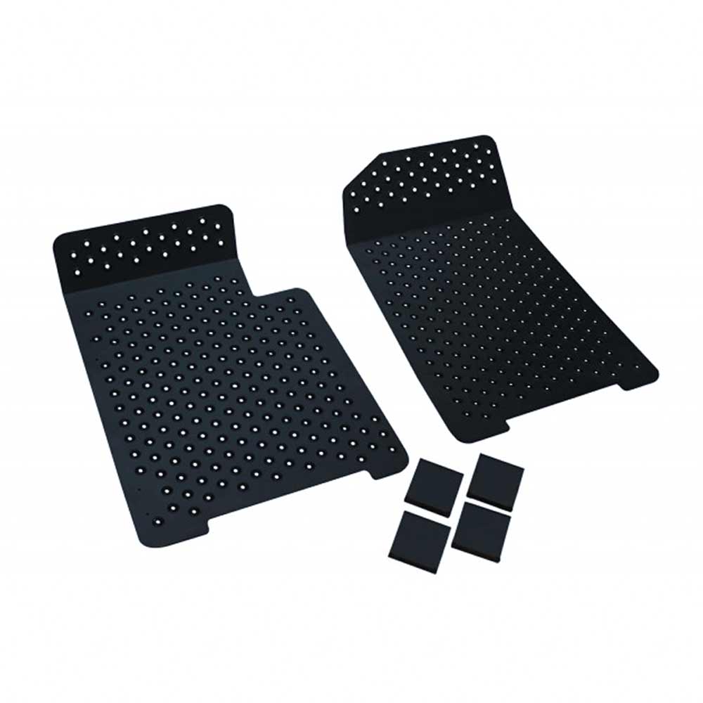 FAMEFORM Trittbretter Bodenbleche Set passend für BMW E46 (Aluminium)