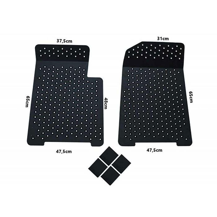 FAMEFORM Trittbretter Bodenbleche Set passend für BMW E46 (Aluminium)