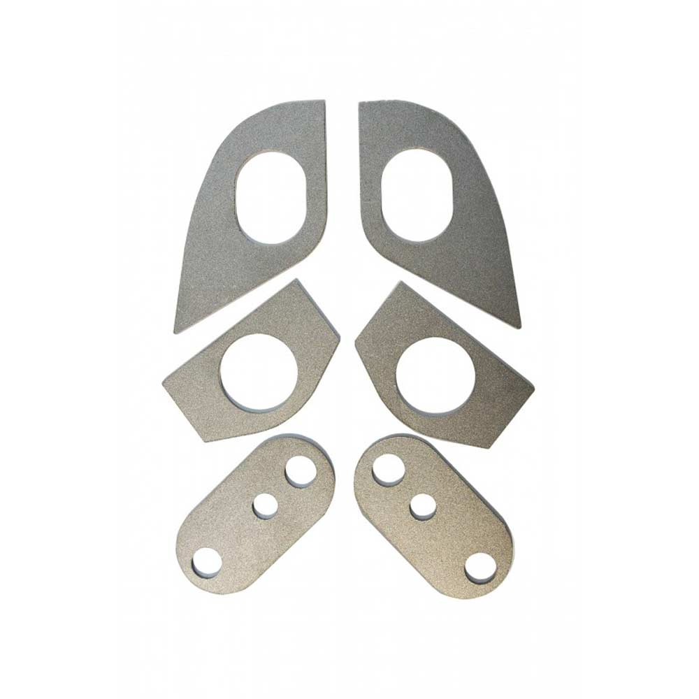 FAMEFORM Vorderachsträger Verstärkungsbleche Einschweissbleche Set passend für BMW E46 (Stahl)